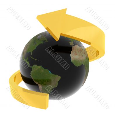 Gold and oil earth