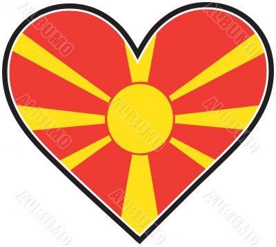 Macedonia Heart Flag
