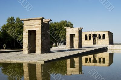 Temple of Debod in Madrid in Spain