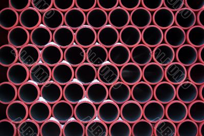 red pipes pattern