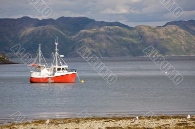 Boat in sea