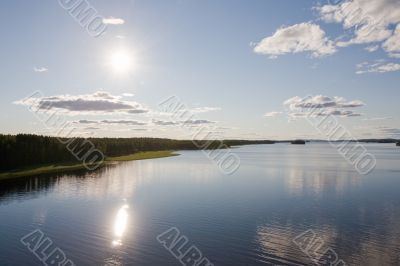 calm lake landscape