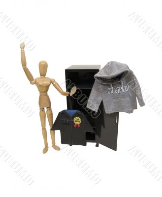 Graduate locker celebration