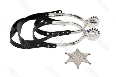 Cowboy spurs and star