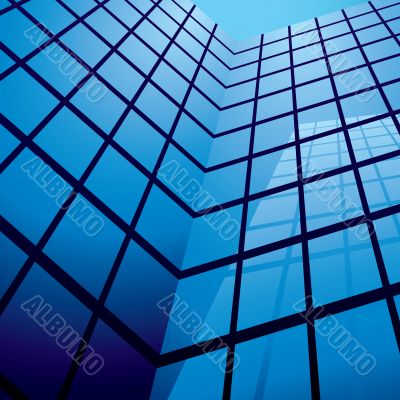 office building reflection