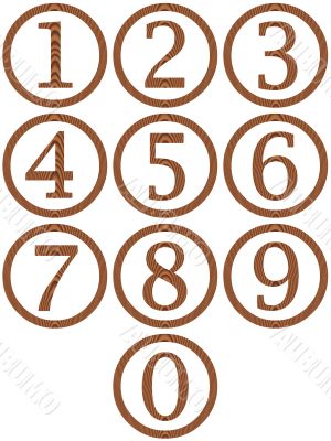 Wooden Framed Numbers