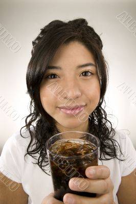 Girl with soda