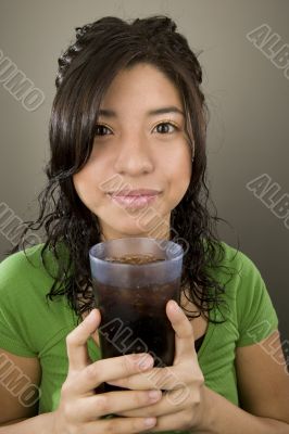 Girl with soda
