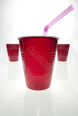 red plastic cup