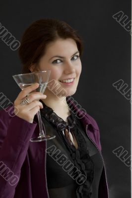 Woman with cocktail