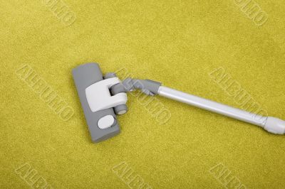carpet cleaning with a vacuum cleaner