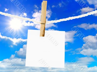sky and note