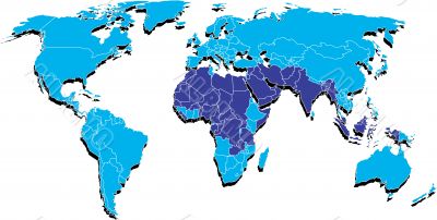 Map which shows wher marriage with many wives is legal
