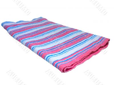 color towel isolated on white background
