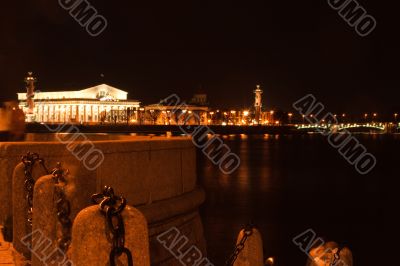 Chain of drawbridge in Saint Petersburg