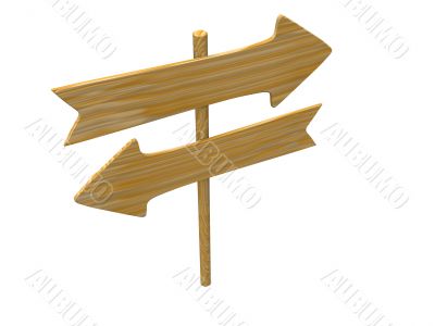 wooden signpost