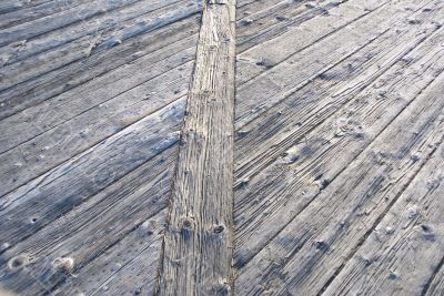 Wooden walkway pattern
