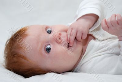 baby with fingers