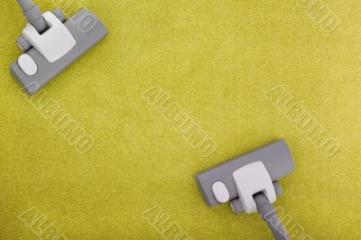 carpet cleaning with two vacuum cleaners