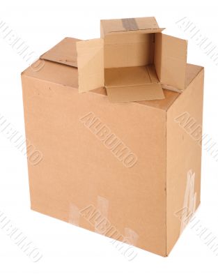 cardboard boxes