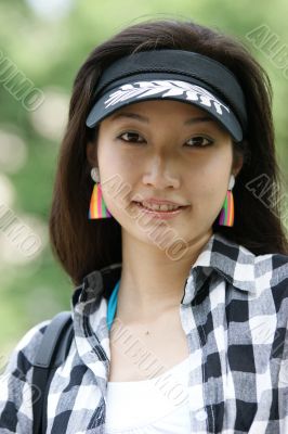 Portrait of a young Asian woman