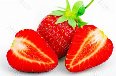 Ripe red strawberry