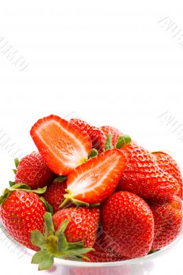 strawberries in the bowl