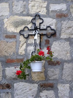 Cross and Pot