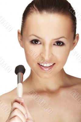 woman doing daily morning routines