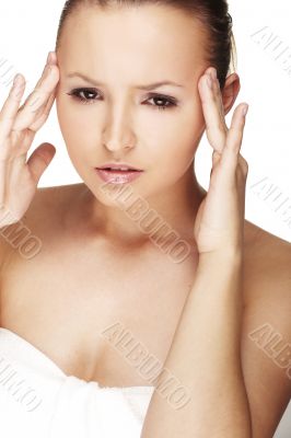 Woman with Migraine