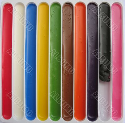 The new many-colored plasticine.