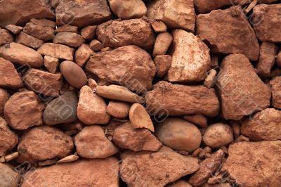 moroccan brick and clay wall