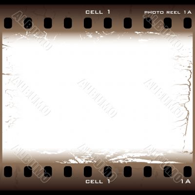 brown grunge film cell