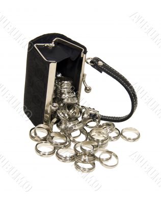Purse spilling rings