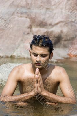 Yoga in water