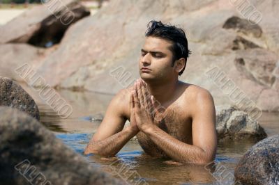 Yoga in water