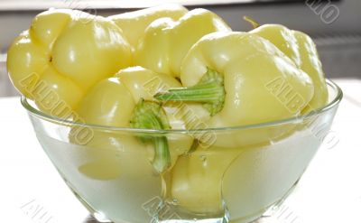 Paprika in glass bowl