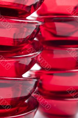 red glass abstraction