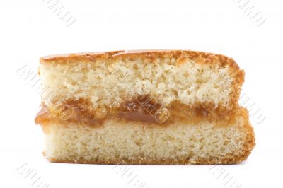 cake on white background