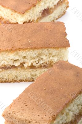 cake on white closeup