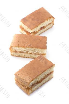 cake on white macro