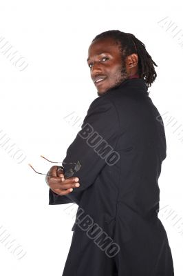 Handsome African businessman