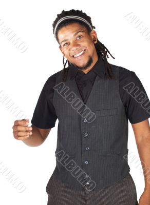 Handsome African businessman