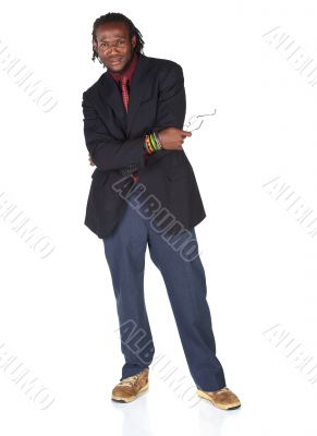 Handsome African businessman
