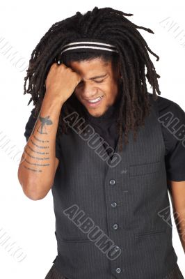 Handsome African businessman