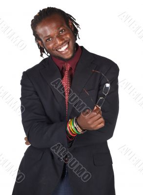 Handsome African businessman
