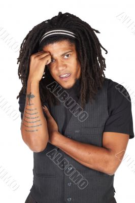 Handsome African businessman