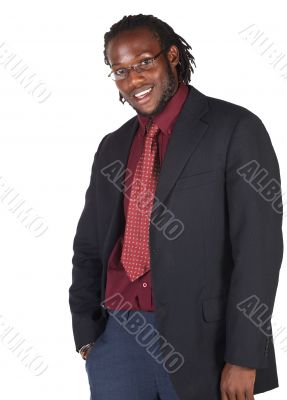 Handsome African businessman