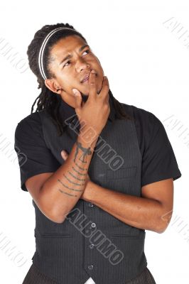 Handsome African businessman