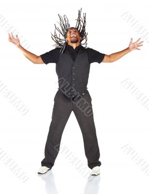 Handsome African businessman
